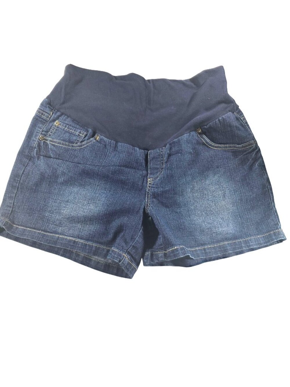 Maternity Denim Shorts Stretchy Waistband Medium Delly by Design Womens jeans